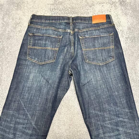 Lucky Jeans Mens 34 x30 Straight 221 Dark Wash Stretch Blue Denim Pants - Picture 3 of 12